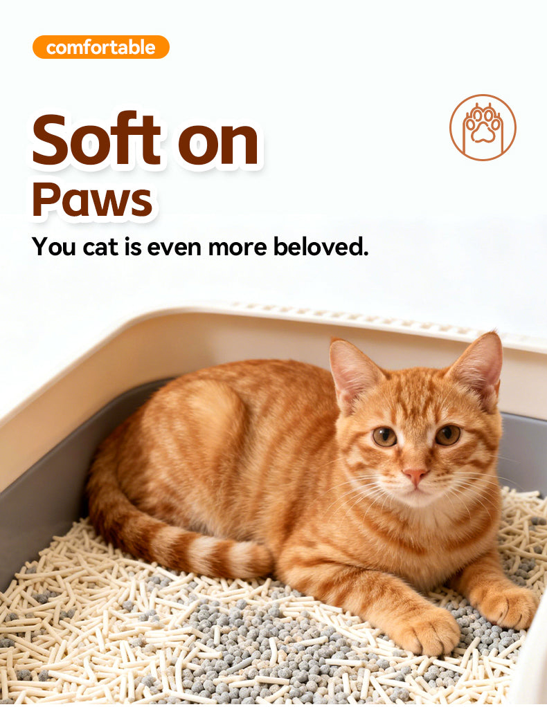 3 Pack POKPAW Tofu Cat Litter – 7 Liters Natural Soybean Cat Litter for Odor Control
