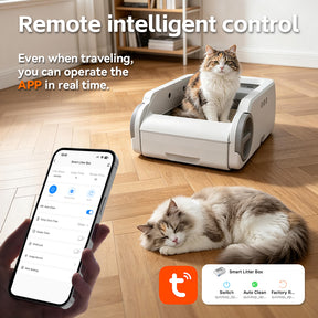POKPAW Automatic Cat Litter Box with APP Control