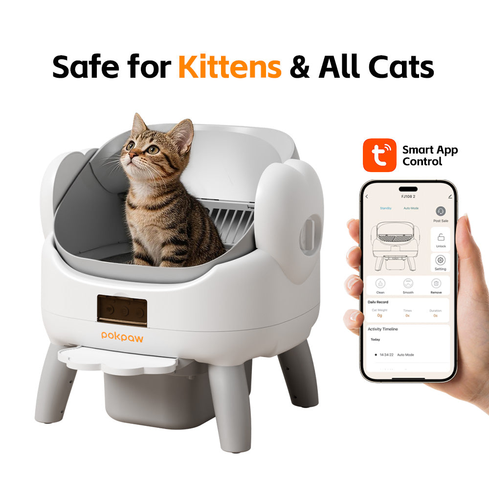 Pokpaw App Control Smart Cat Litter Box
