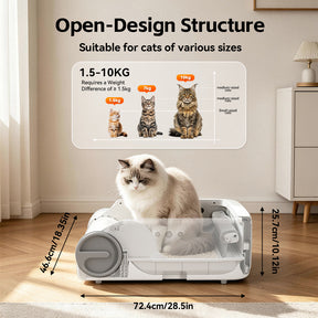 POKPAW Automatic Cat Litter Box with APP Control
