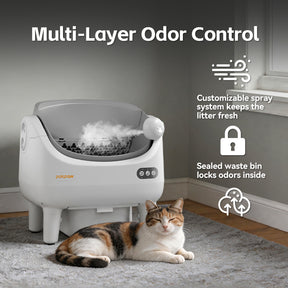 Pokpaw large smart cat litter box
