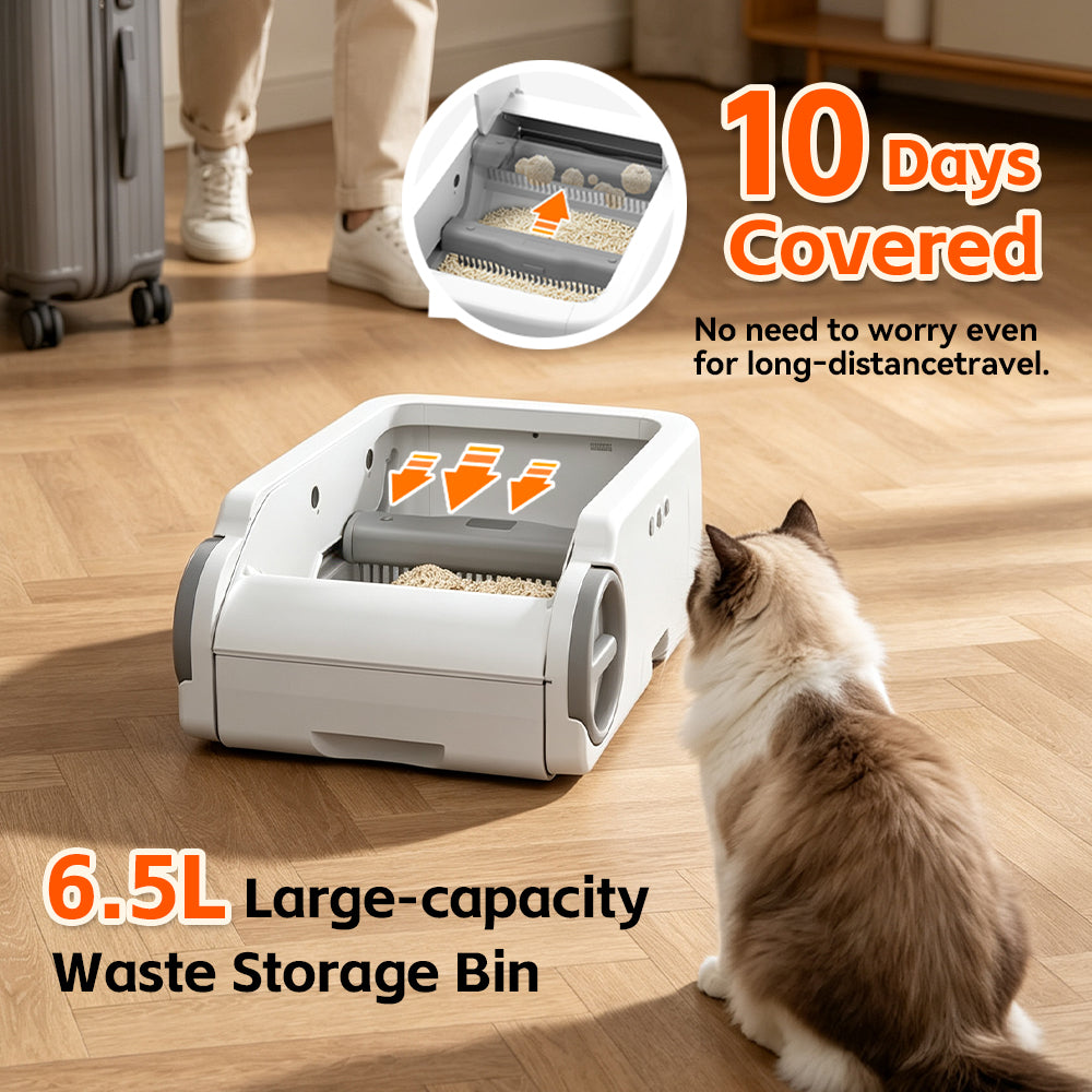 POKPAW Automatic Cat Litter Box with APP Control