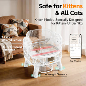 Pokpaw App Control Smart Cat Litter Box