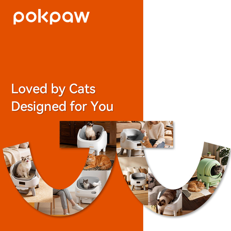 Pokpaw large smart cat litter box