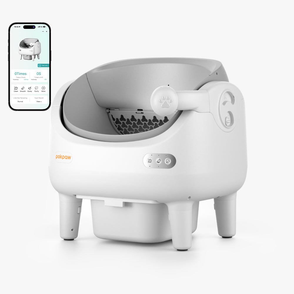 Pokpaw large smart cat litter box